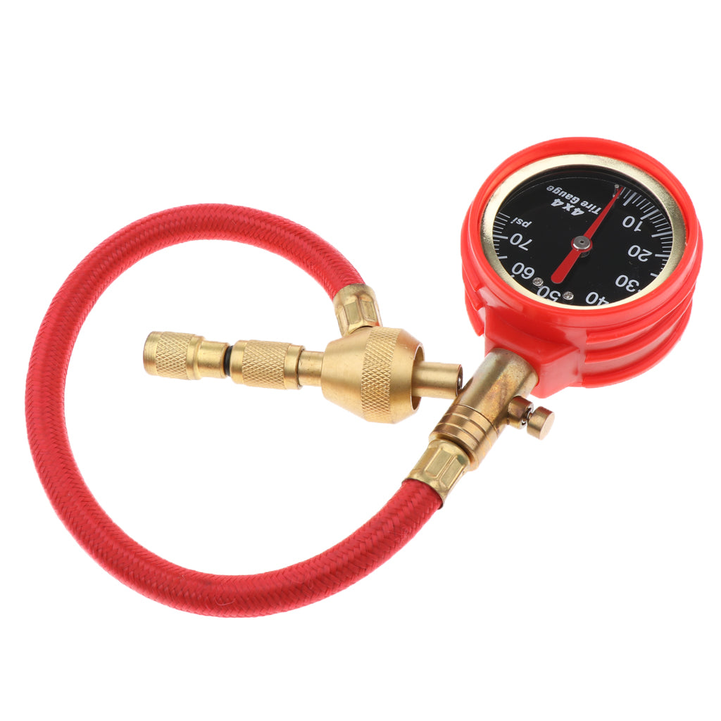 Off-Road Vehicle Tire Pressure Gauge Mechanical Car Tire Pressure Gauge All Copper Valve One Key Deflation