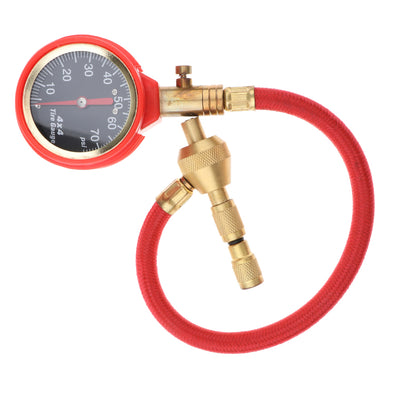 Off-Road Vehicle Tire Pressure Gauge Mechanical Car Tire Pressure Gauge All Copper Valve One Key Deflation